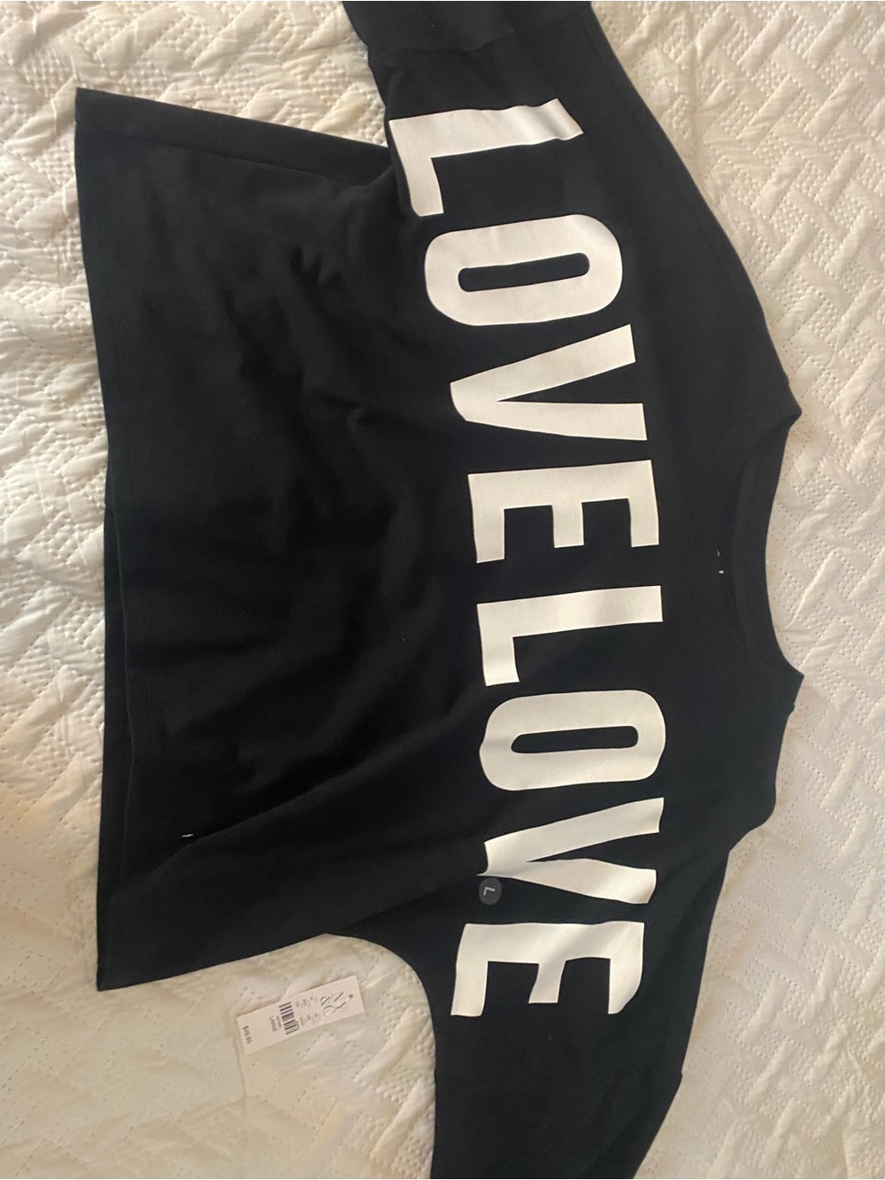New York & Company Soho Street Black Pullover with White Logo